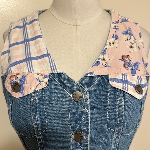 Vintage denim vest - Picture 2 of 6